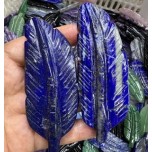 Extra Large Carving - Leaf (9 - 10 cm about 3.5 inch) - Lapis